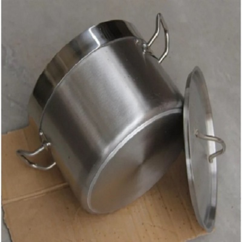 Nồi thấp 2 quai cọc Inox ( đáy 3 lớp) φ320×220mm Nồi thấp 2 quai cọc Inox ( đáy 3 lớp) φ320×220mm
